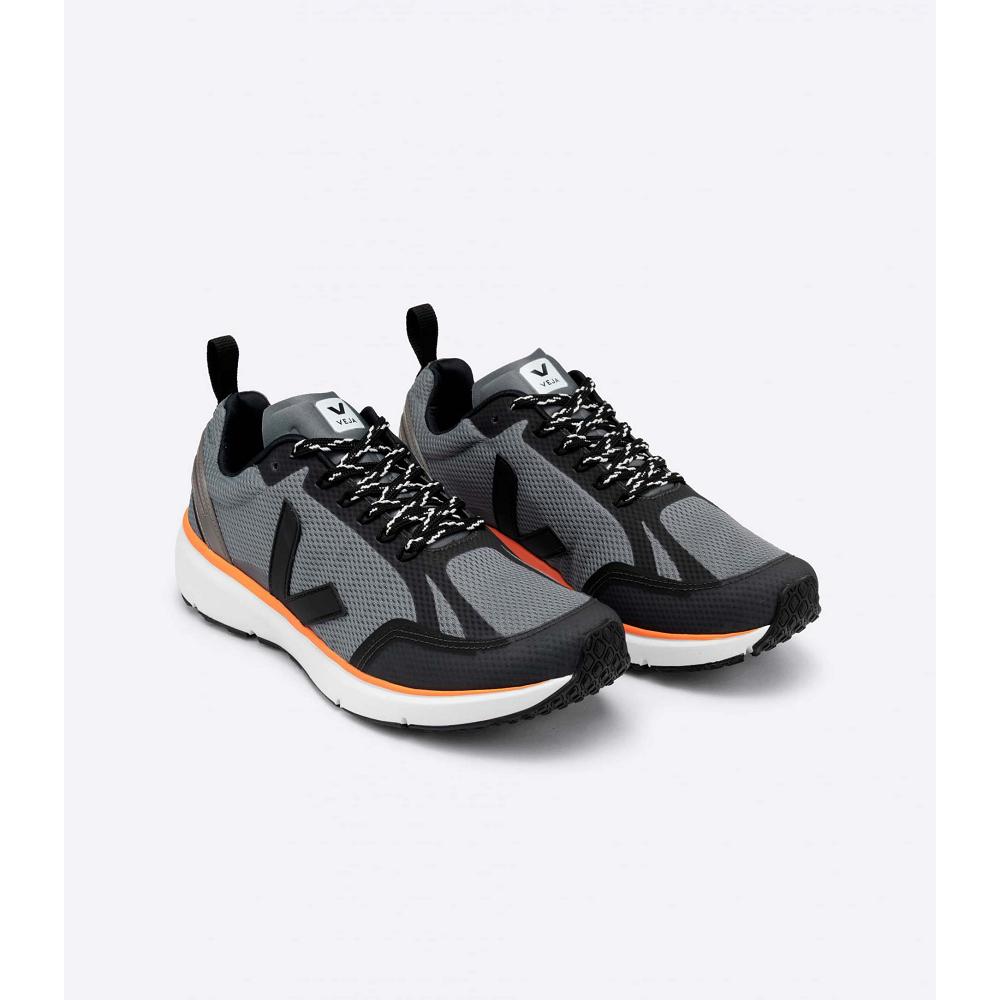 Veja CONDOR 2 ALVEOMESH Women's Shoes Black/Orange | NZ 490JPQ